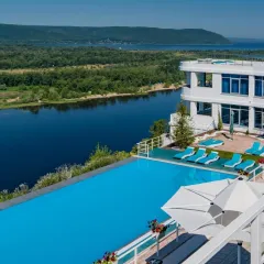 объект отдыха Комплекс коттеджей «SKY-VILLAGE»  (Самарская область, Самара, п. Управленческий, Березовый пр-д, д. 60), тел: +79009305725